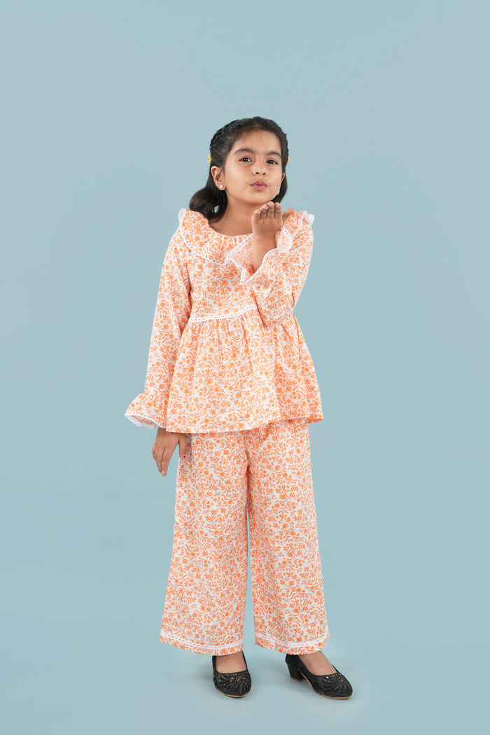 100%COTTON PRINTED CO-ORD SET