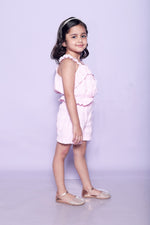 Baby Pink Check Short Set