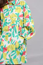 Green Shirt Dress for Girls