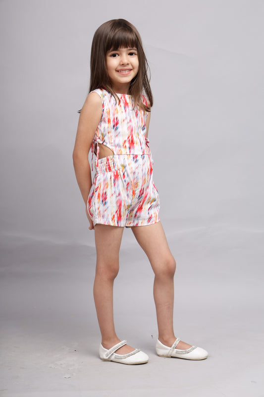 Sustainable Lotus Fabric Playsuit