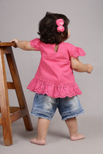 Hot Pink Side Frilled Top