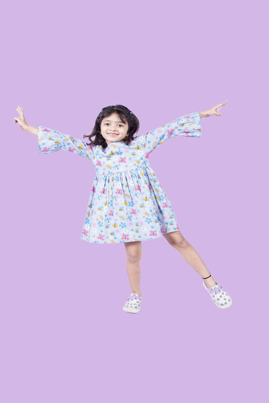 Multicolour Butterfly Dress