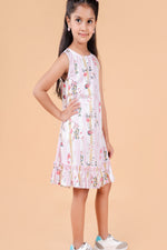 SUMMER COOL PRINTED PINK DRESS