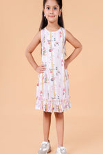 SUMMER COOL PRINTED PINK DRESS