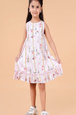 SUMMER COOL PRINTED PINK DRESS