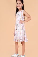 SUMMER COOL PRINTED PINK DRESS