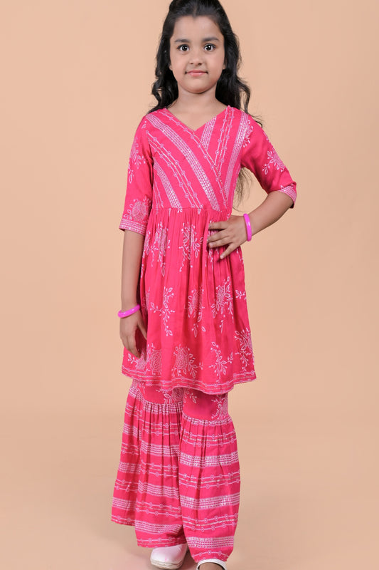 COTTON ETHENIC SHARARA SET