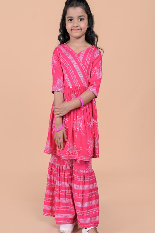 COTTON ETHENIC SHARARA SET