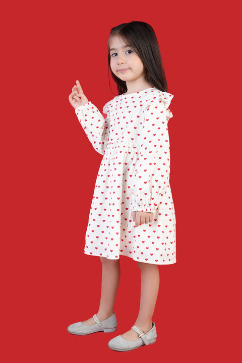 Cotton Textured Printed Dress