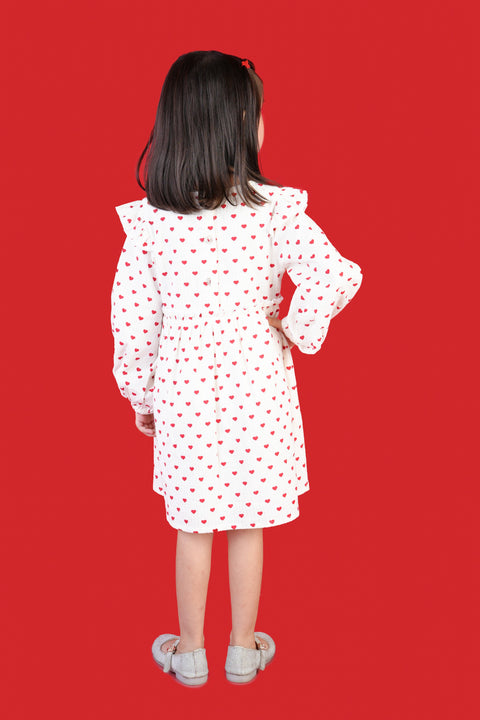 Cotton Textured Printed Dress