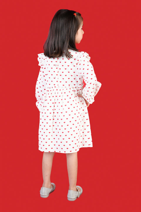 Cotton Textured Printed Dress