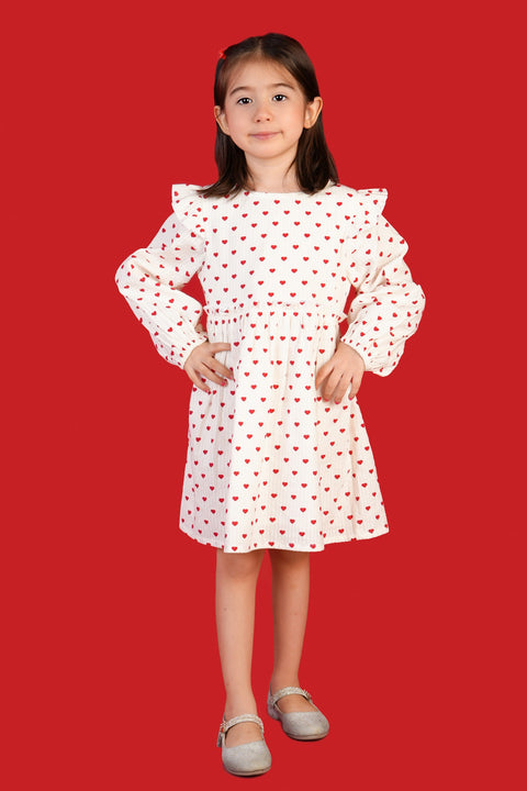 Cotton Textured Printed Dress