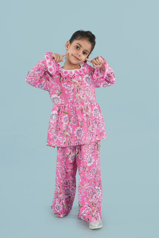 100% COTTON GIRLS CO-ORD SET