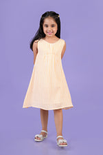 Yarn Dyed Lurex Dress-Lt. Orange