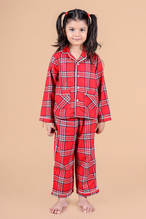 Scotish Checked Nightsuit