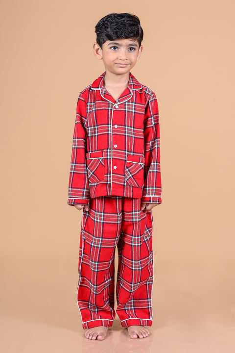 Scotish Checked Nightsuit