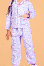 Lavender Playdate Themed Nightsuit