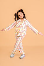 Multicolour Striped Nightsuit