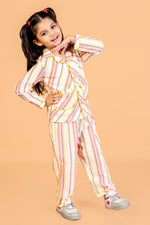 Multicolour Striped Nightsuit
