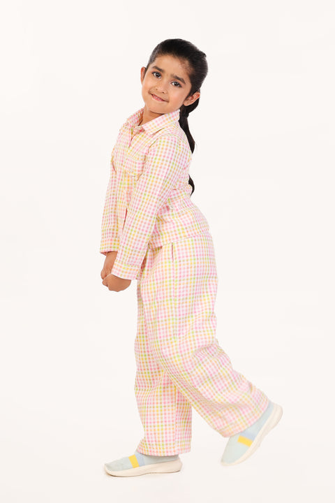 Multicolour Checkered Nightsuit