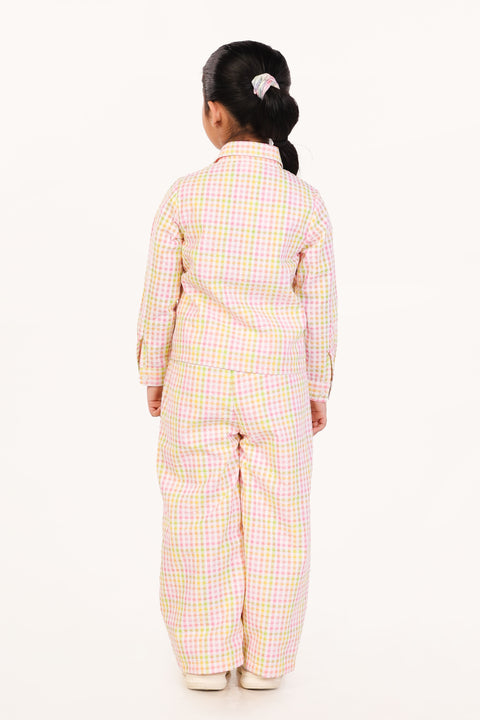 Multicolour Checkered Nightsuit