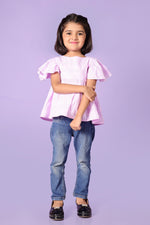 Pink/White Check Top for girls