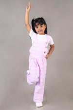 Seersucker Pink Yarn Dyed Check Jumpsuit
