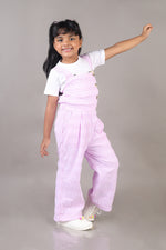 Seersucker Pink Yarn Dyed Check Jumpsuit