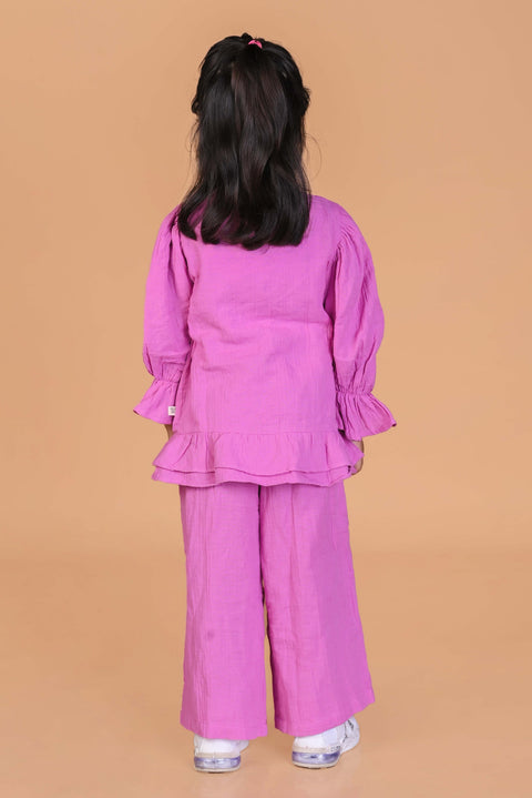 Pink Double Cloth Co-Ord Set